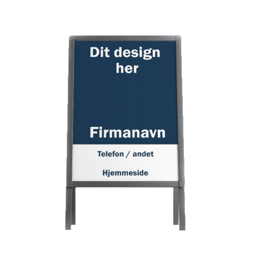 Skilt med eget design